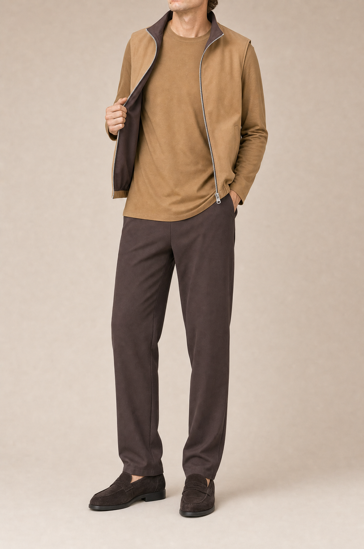 Milano Reverso Autumn Set Marrone & Cammello Long Sleeve reversed