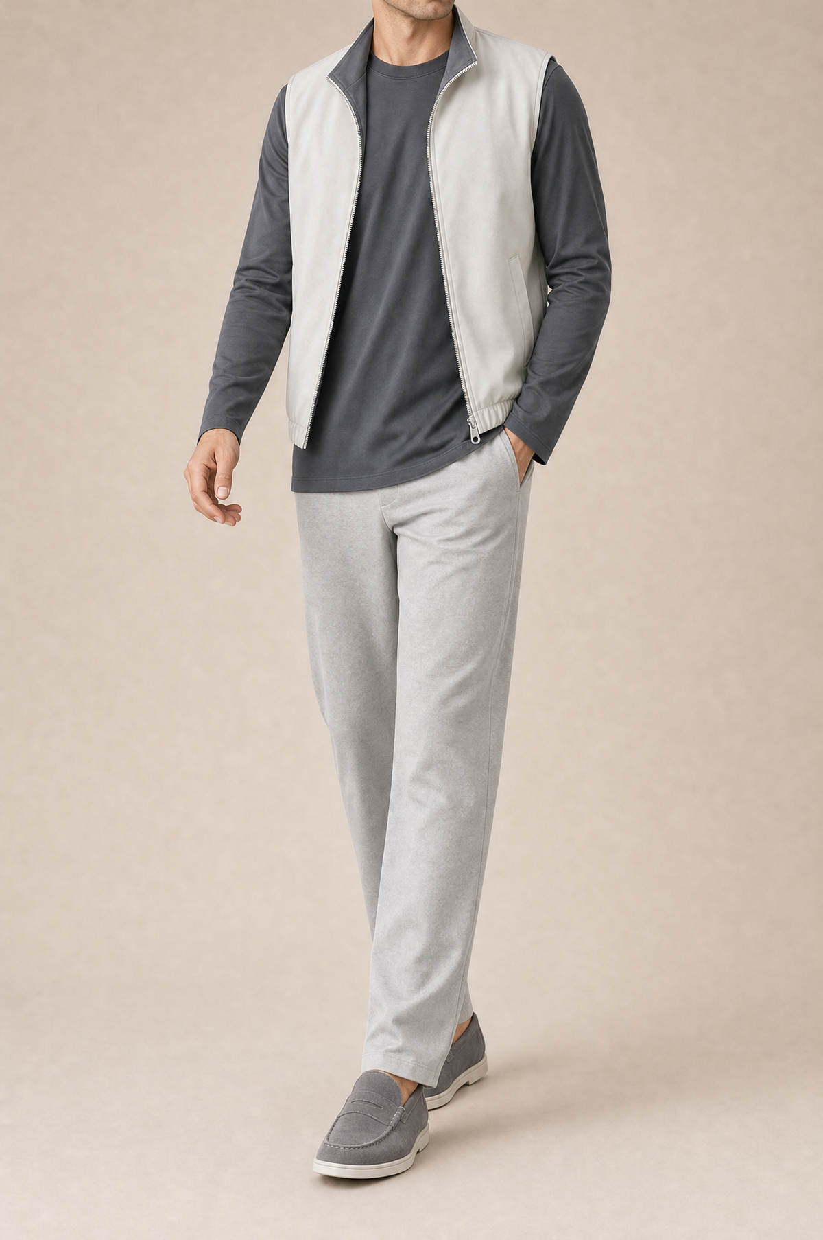 Milano Reverso Autumn Set Pietra & Antracite Long Sleeve front