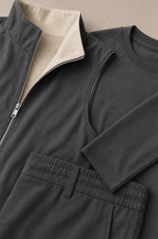 Milano Reverso Autumn Set Total Antracite Long Sleeve macro