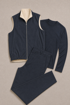 Milano Reverso Autumn Set Total Blu Long Sleeve flatlay