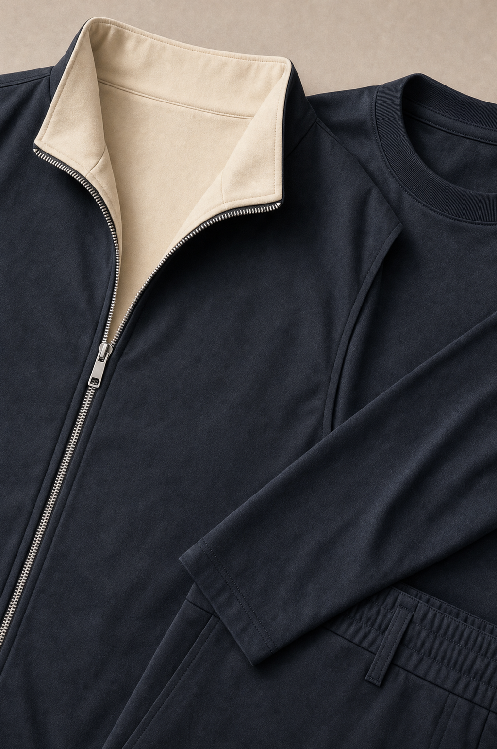 Milano Reverso Autumn Set Total Blu Long Sleeve macro