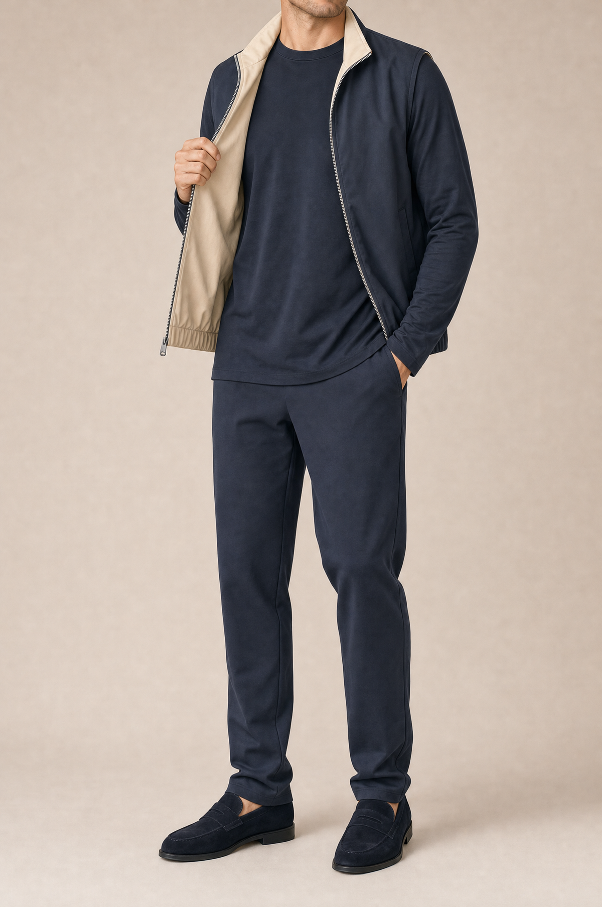 Milano Reverso Autumn Set Total Blu Long Sleeve front