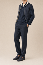 Milano Reverso Autumn Set Total Blu Quarter Zip front