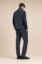 Milano Reverso Autumn Set Total Blu Quarter Zip back