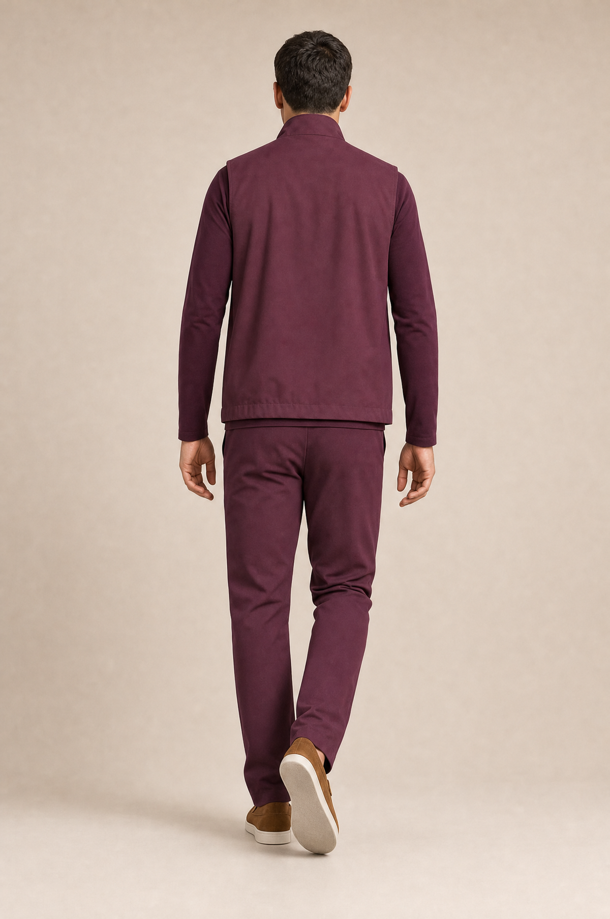 Milano Reverso Autumn Set Total Bordeaux Long Sleeve back