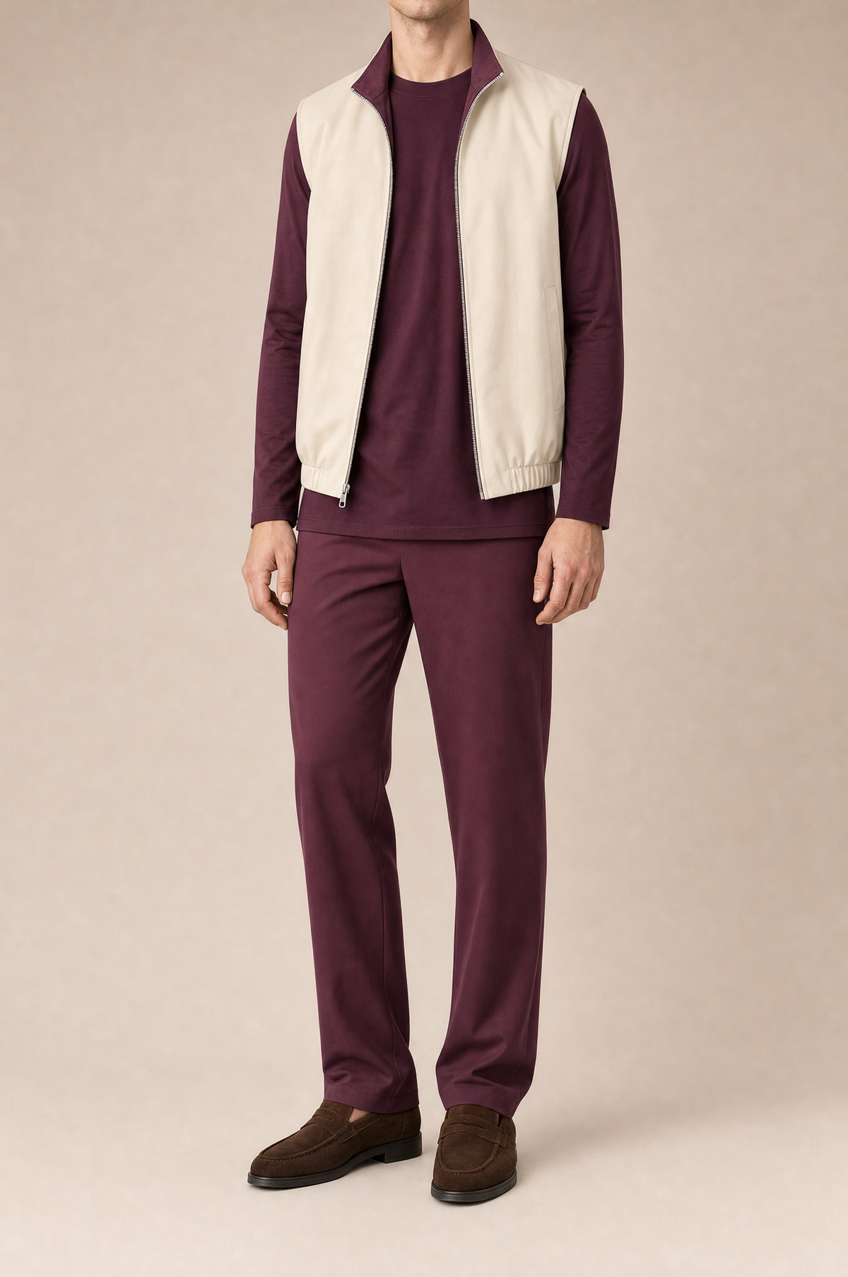 Milano Reverso Autumn Set Total Bordeaux Long Sleeve reversed