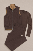 Milano Reverso Autumn Set Total Marrone Long Sleeve flatlay