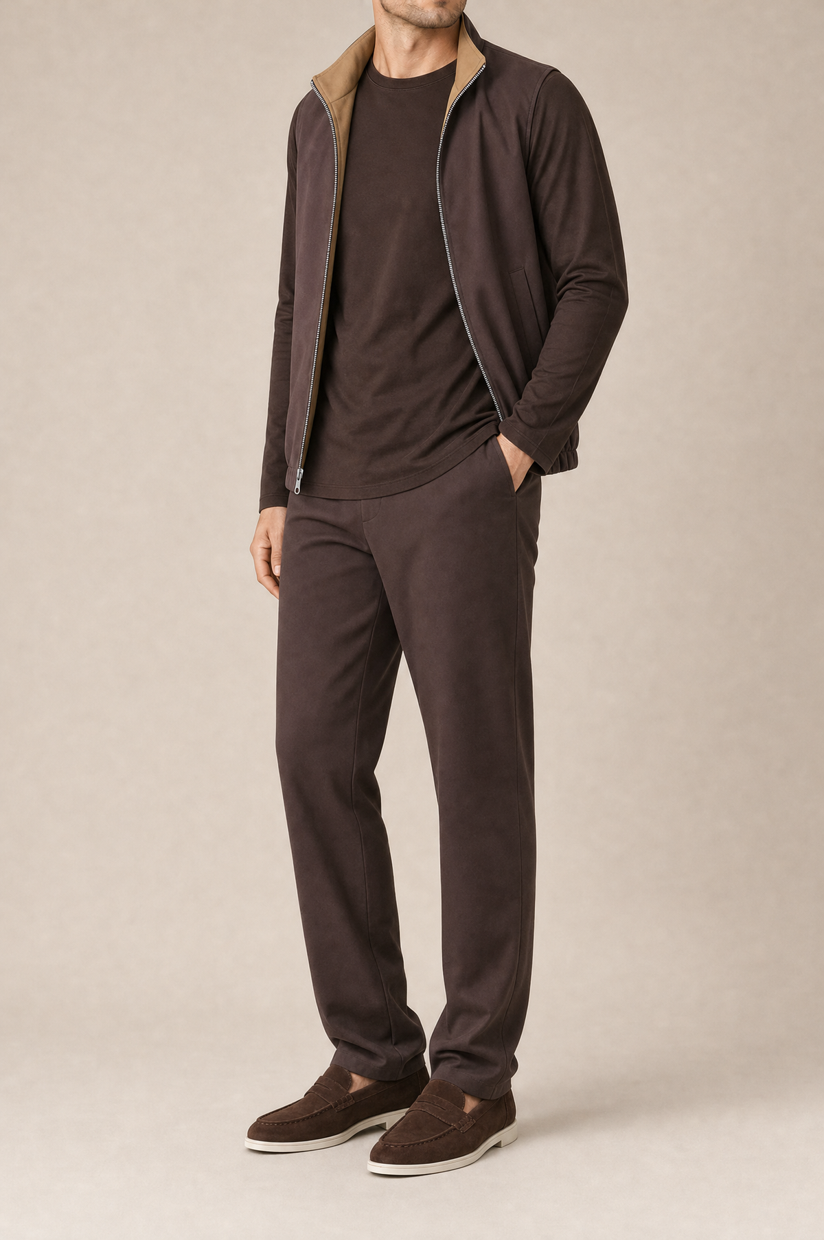 Milano Reverso Autumn Set Total Marrone Long Sleeve front