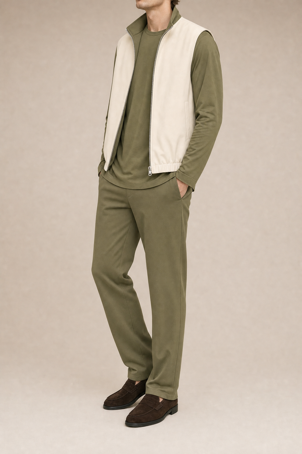 Milano Reverso Autumn Set Total Oliva Long Sleeve reversed