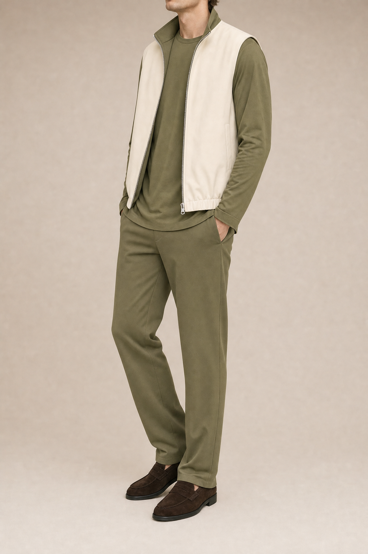 Milano Reverso Autumn Set Total Oliva Long Sleeve reversed