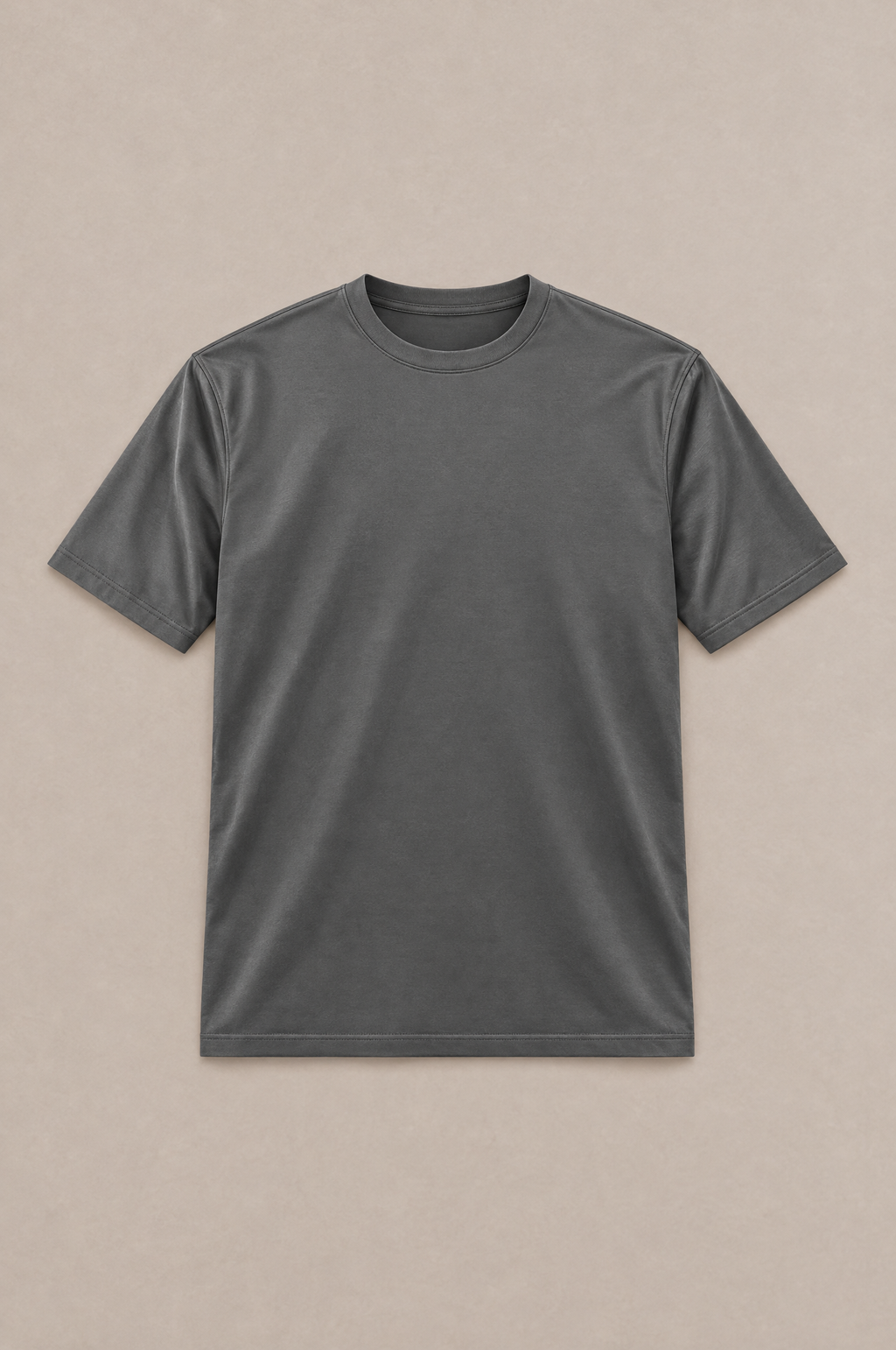 Puro Supima Mercer Tee Antracite - flat-lay