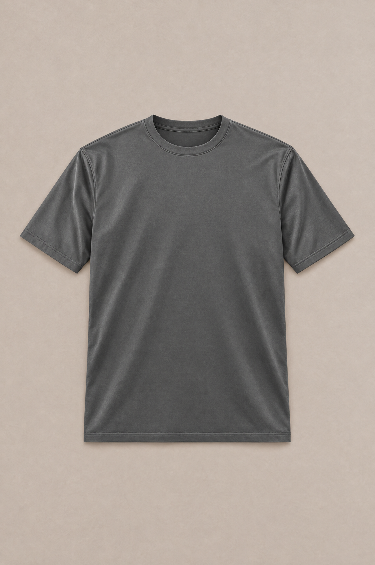 Puro Supima Mercer Tee Antracite - flat-lay