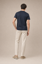 Puro Supima Mercer Tee Blu - back