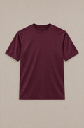 Puro Supima Mercer Tee Bordeaux - flat-lay