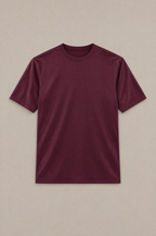 Puro Supima Mercer Tee Bordeaux - flat-lay