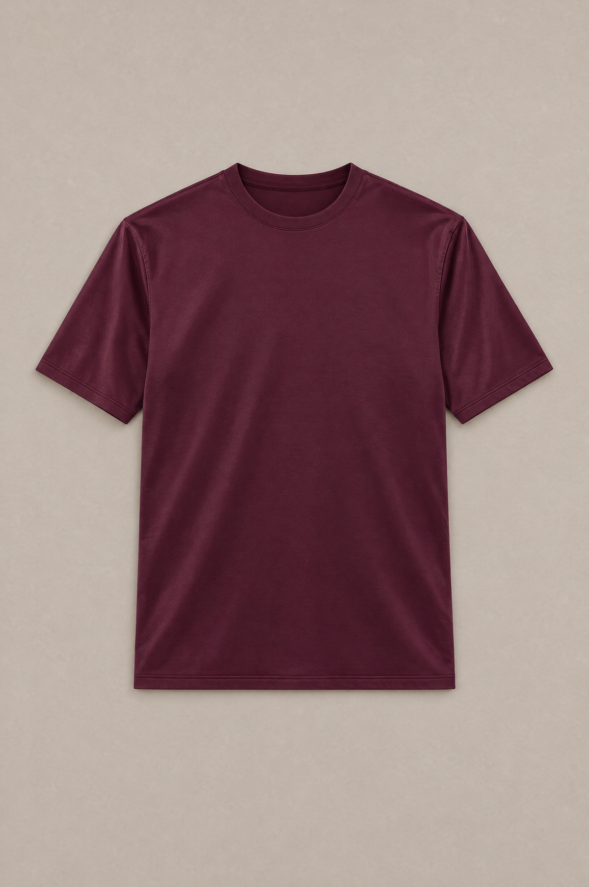 Puro Supima Mercer Tee Bordeaux - flat-lay