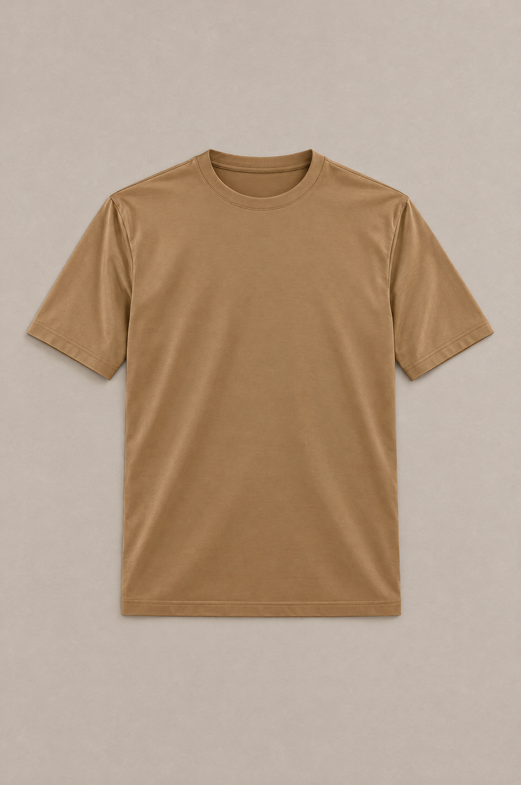 Puro Supima Mercer Tee Cammello - flat-lay