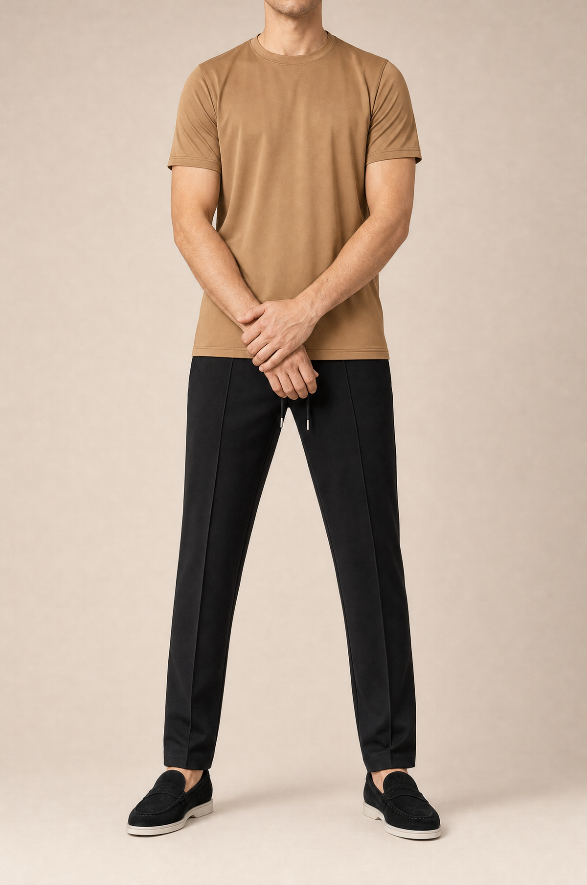 Puro Supima Mercer Tee Cammello - front