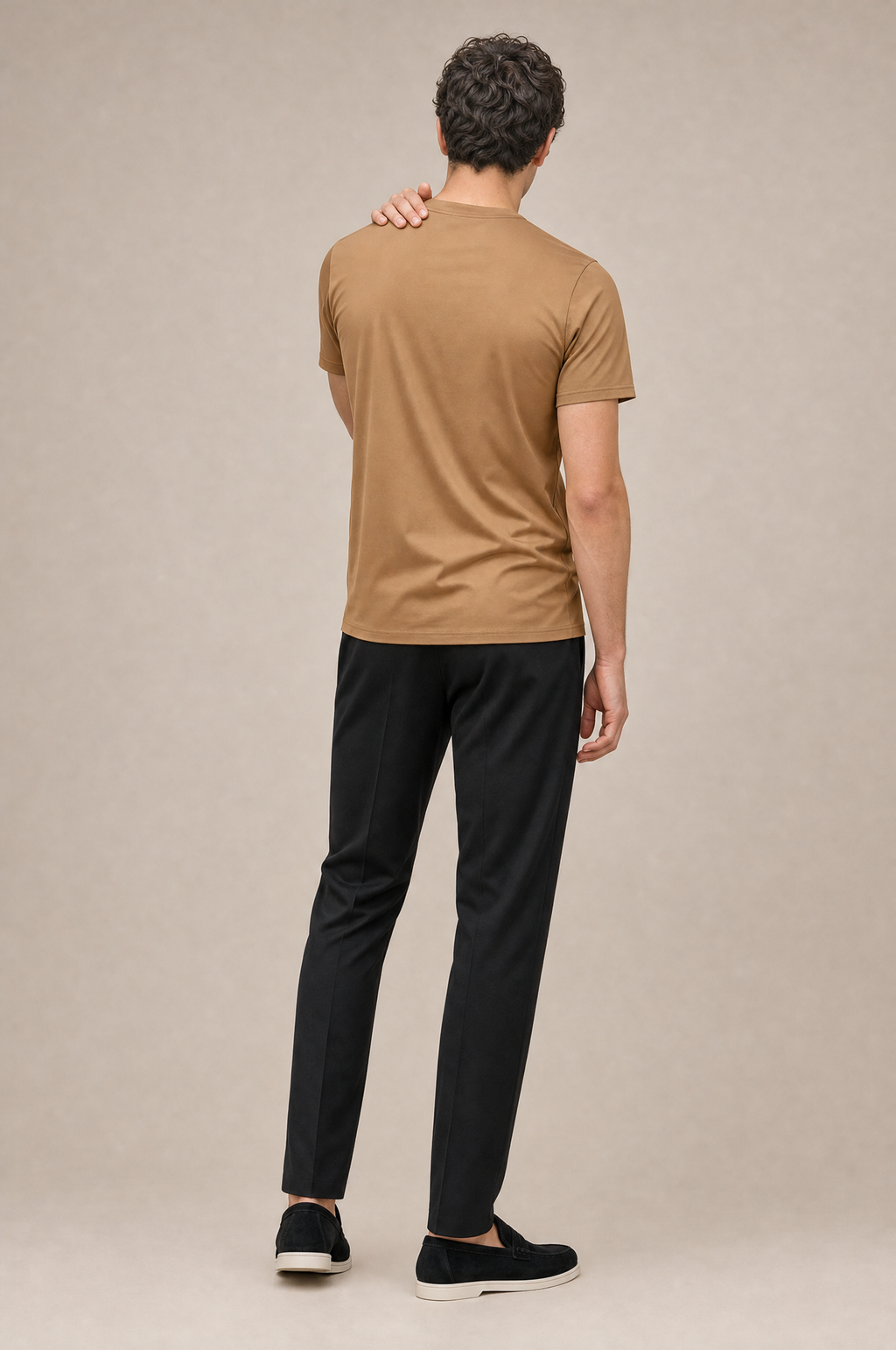 Puro Supima Mercer Tee Cammello - back