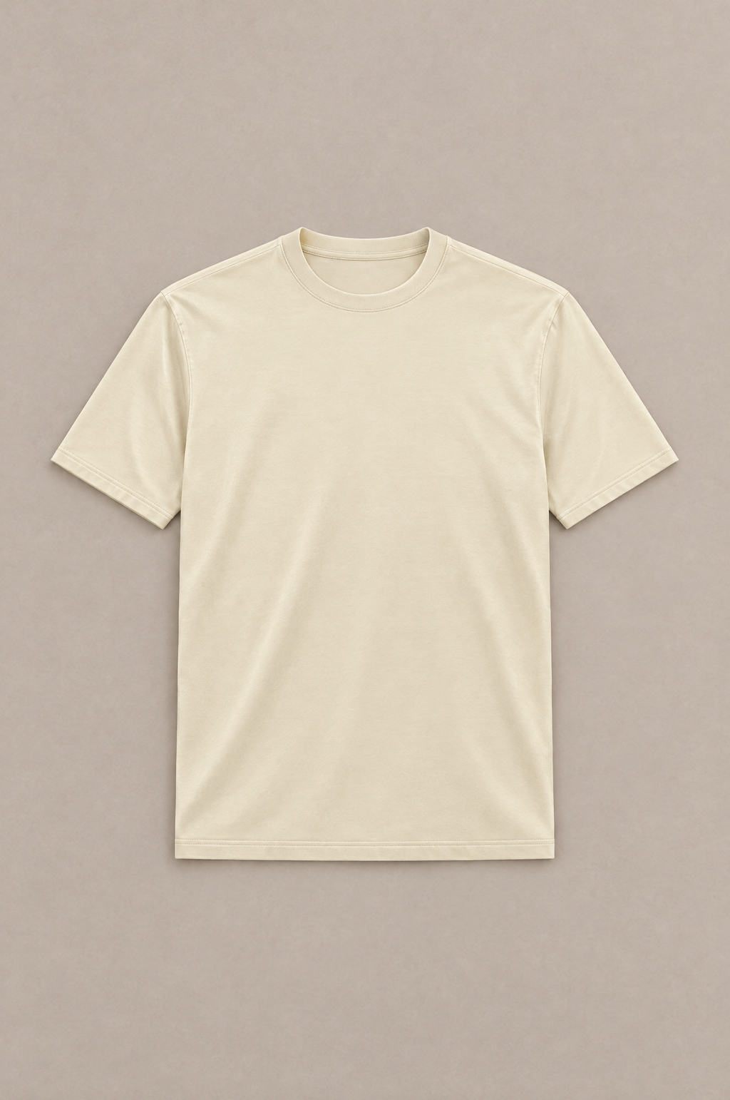 Puro Supima Mercer Tee Crema - flat-lay