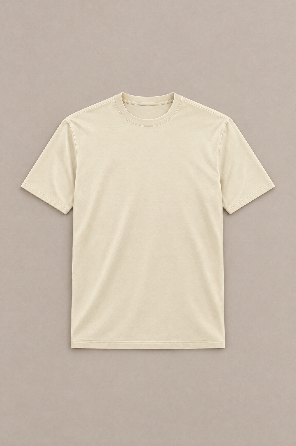 Puro Supima Mercer Tee Crema - flat-lay