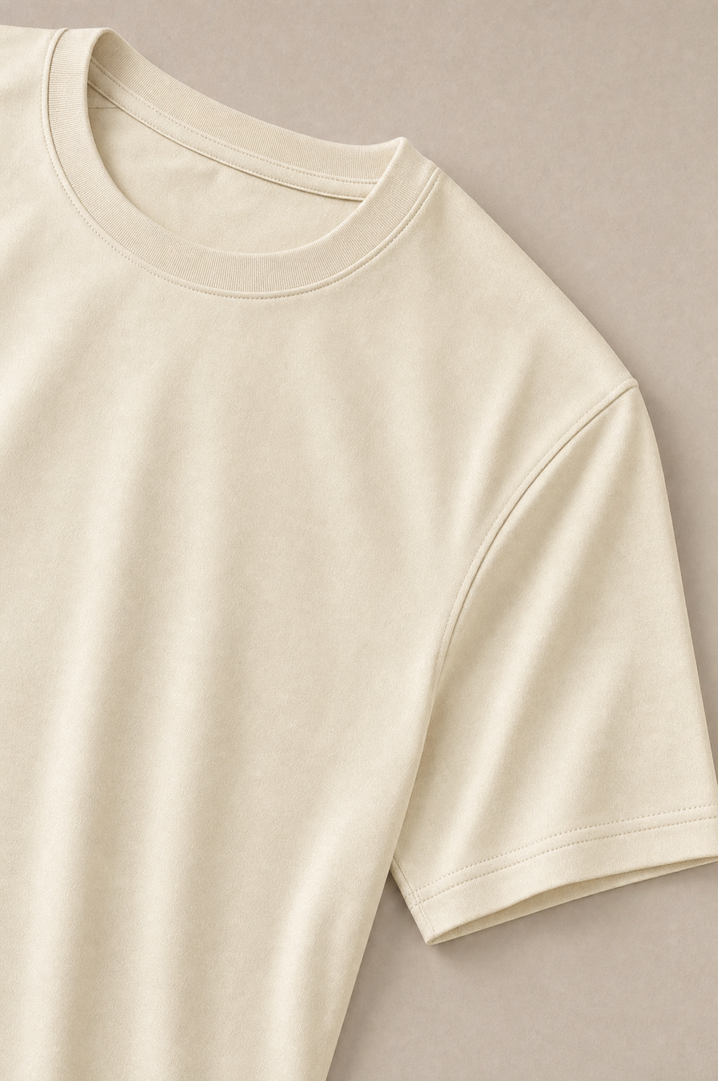 Puro Supima Mercer Tee Crema - detail