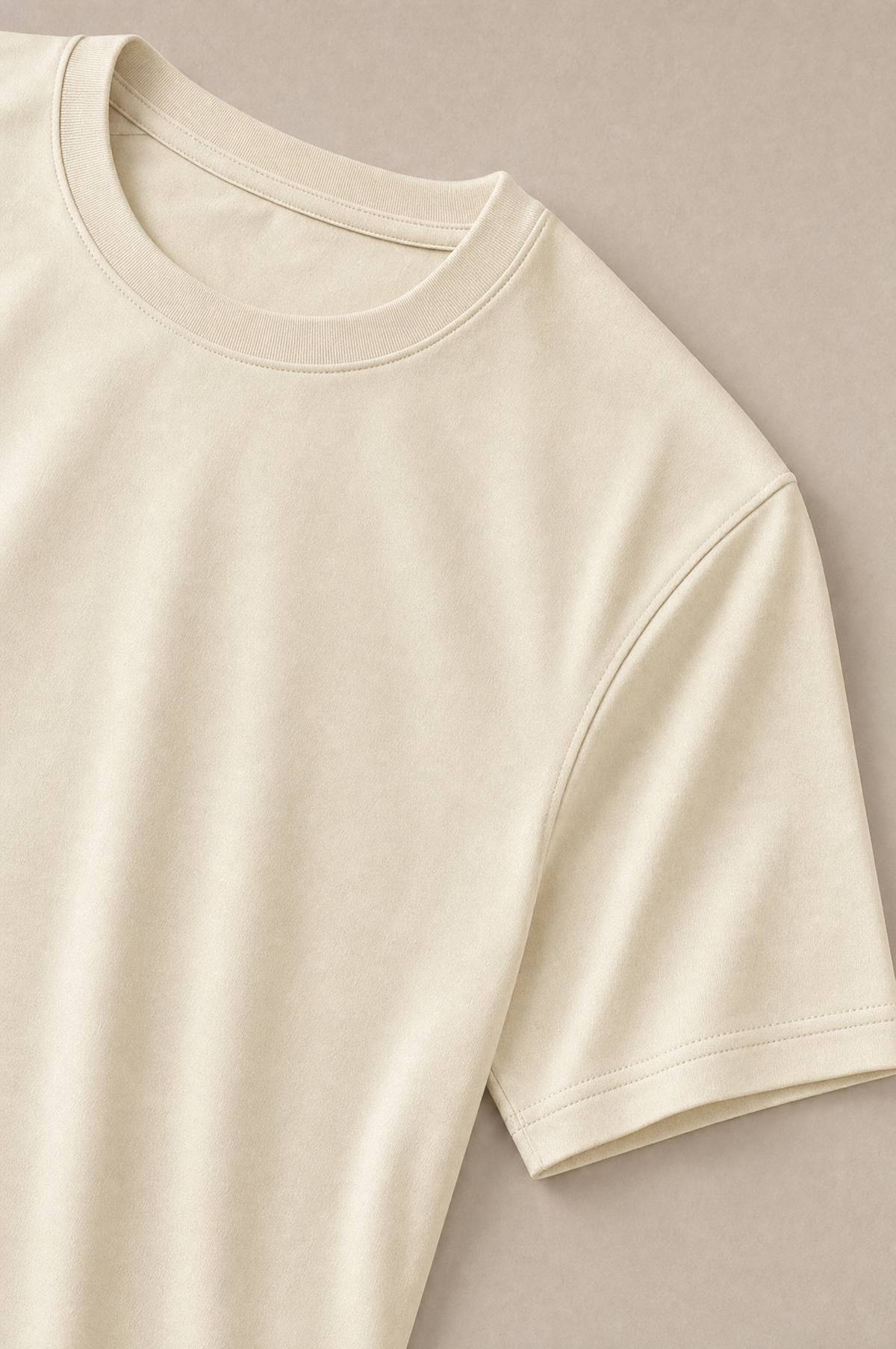 Puro Supima Mercer Tee Crema - detail