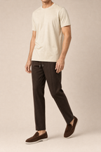 Puro Supima Mercer Tee Crema - front