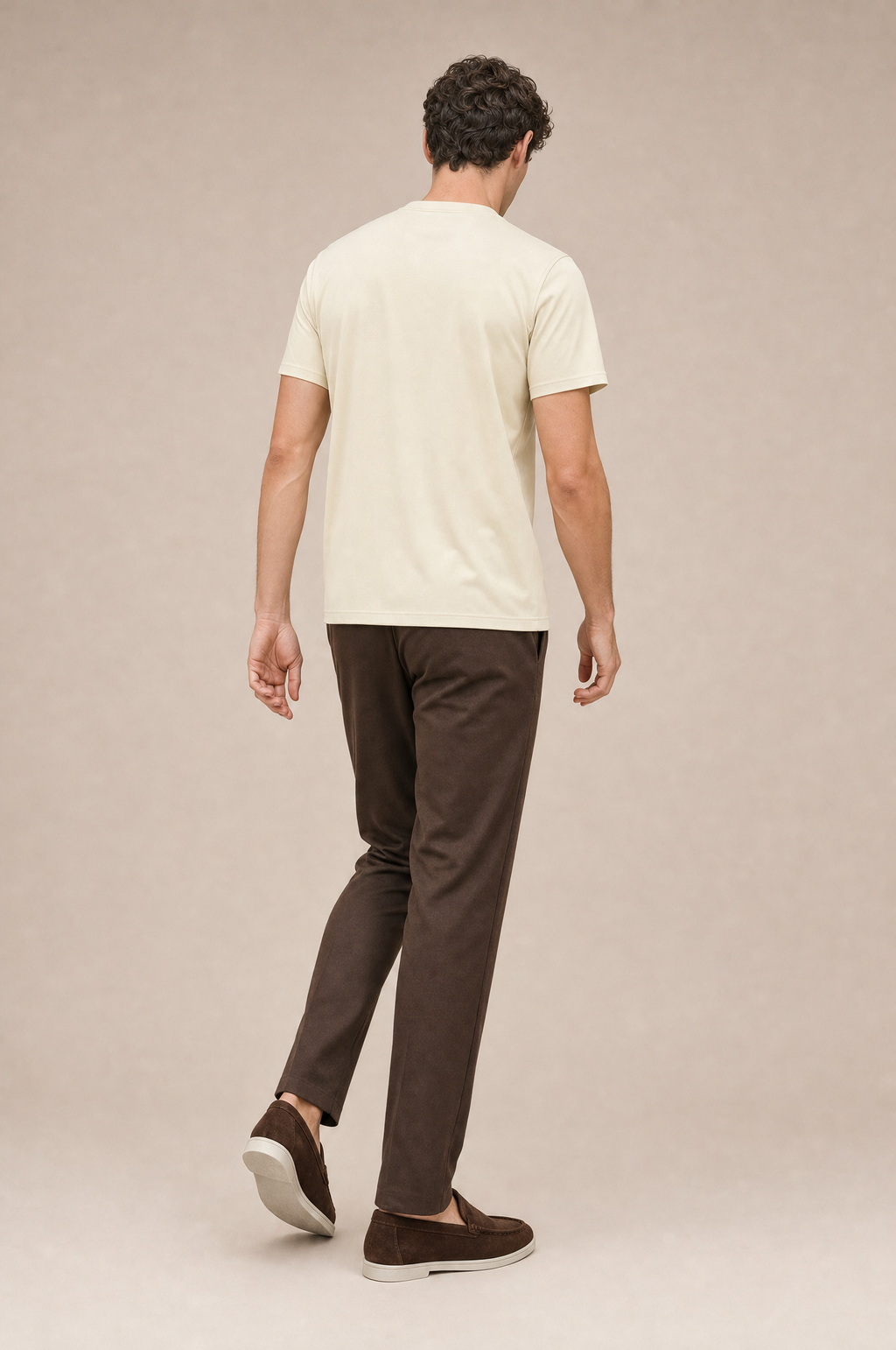 Puro Supima Mercer Tee Crema - back