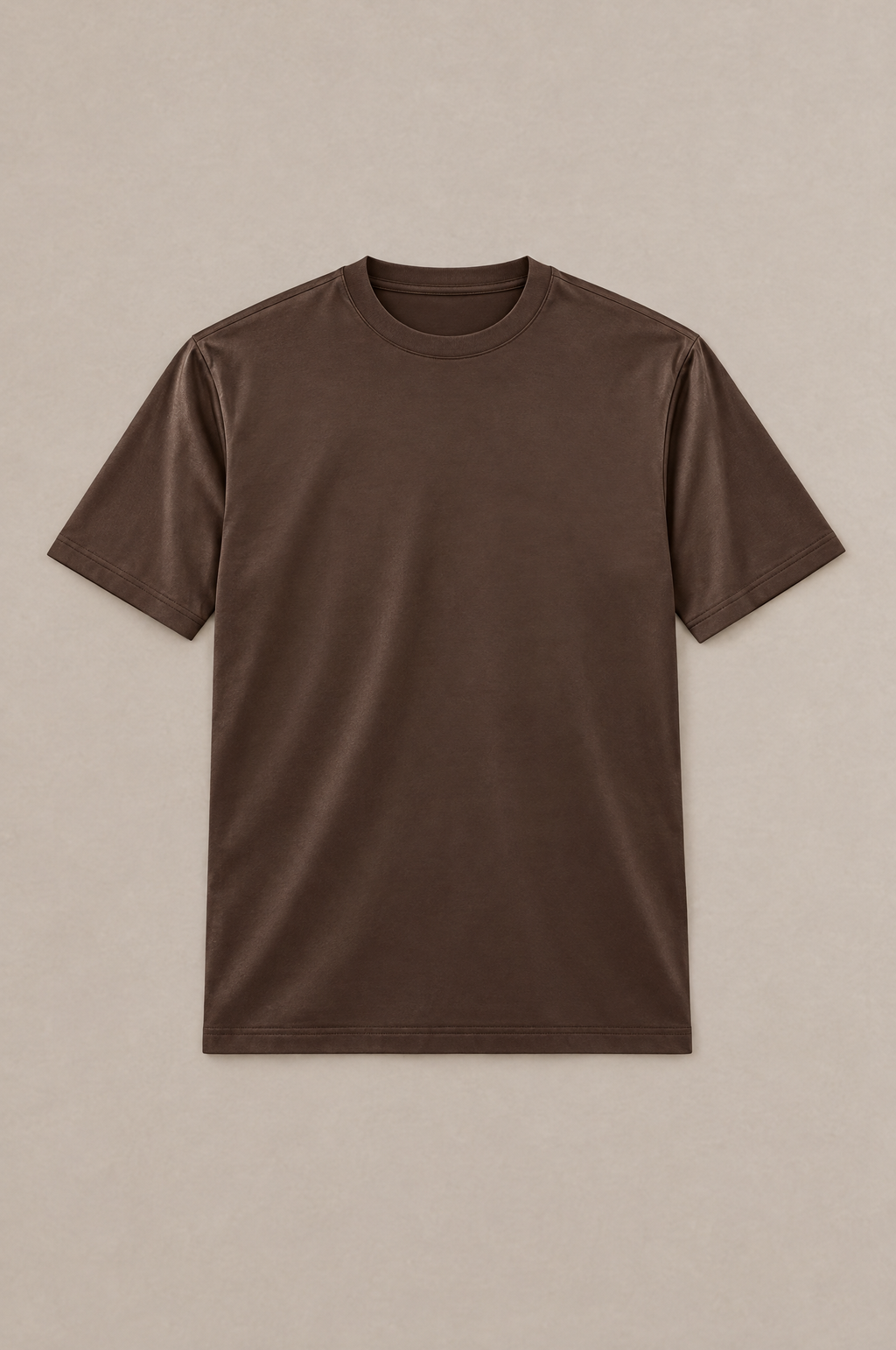 Puro Supima Mercer Tee Marrone - flat-lay