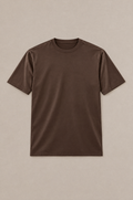 Puro Supima Mercer Tee Marrone - flat-lay