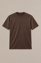 Puro Supima Mercer Tee Marrone - flat-lay