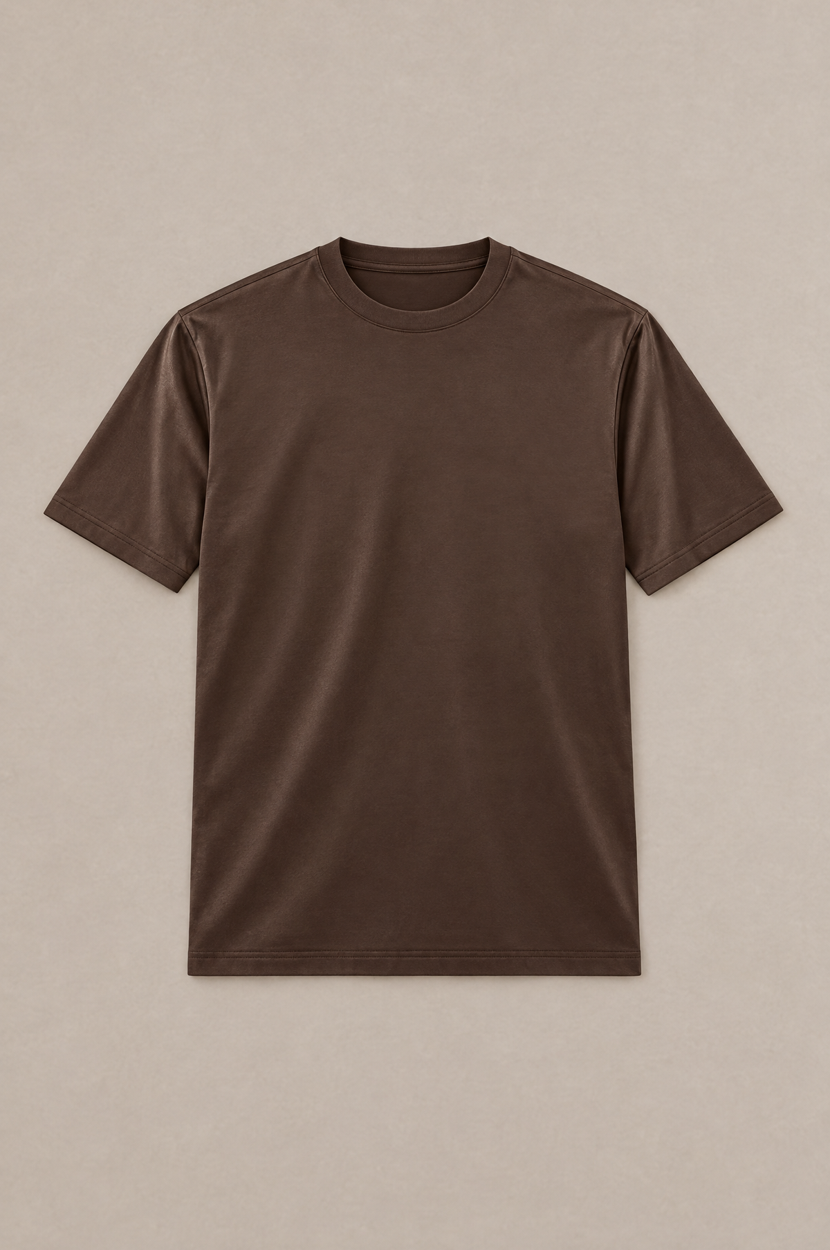 Puro Supima Mercer Tee Marrone - flat-lay