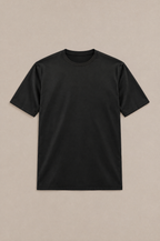 Puro Supima Mercer Tee Nero - flat-lay