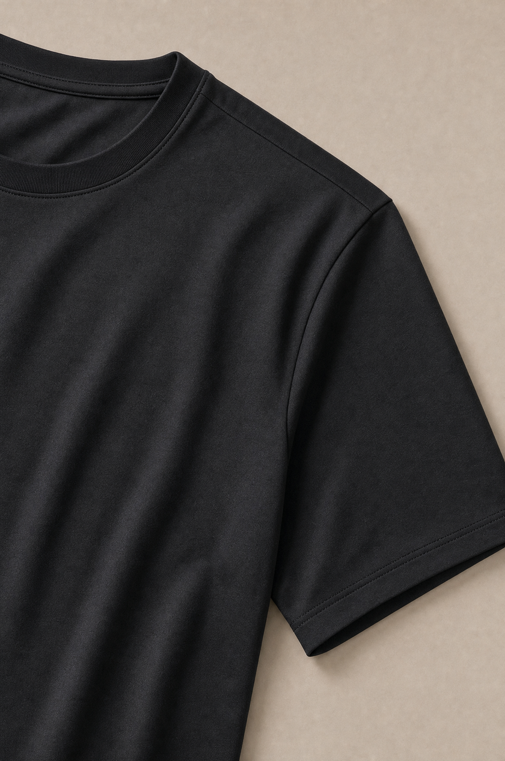 Puro Supima Mercer Tee Nero - detail