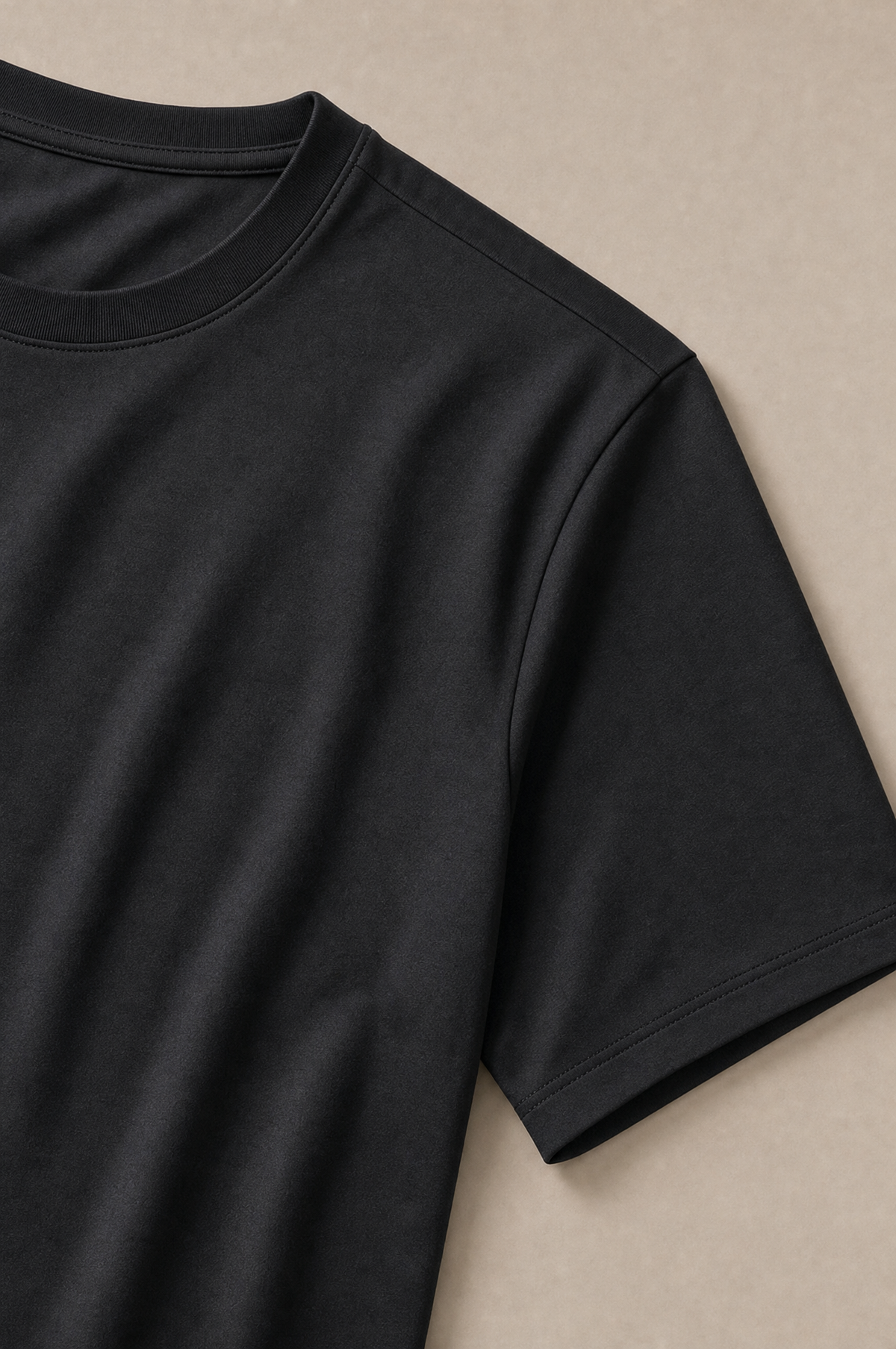 Puro Supima Mercer Tee Nero - detail