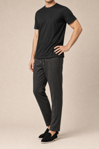 Puro Supima Mercer Tee Nero - front