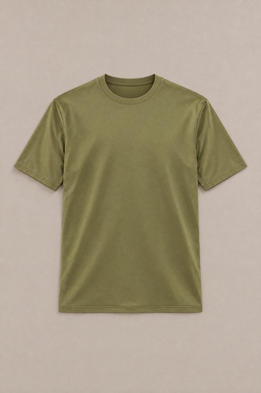 Puro Supima Mercer Tee Oliva - flat-lay