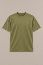 Puro Supima Mercer Tee Oliva - flat-lay