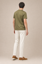 Puro Supima Mercer Tee Oliva - back