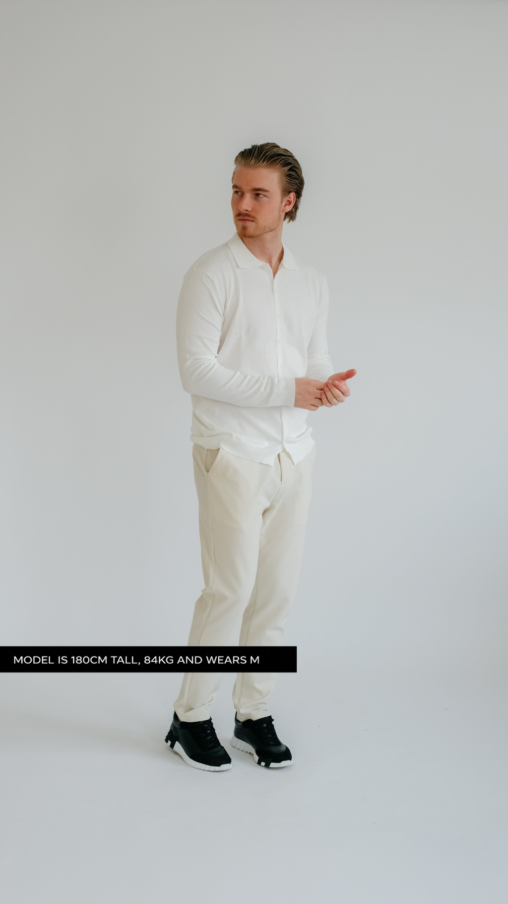 MILANO STRICK-POLO – WEISS