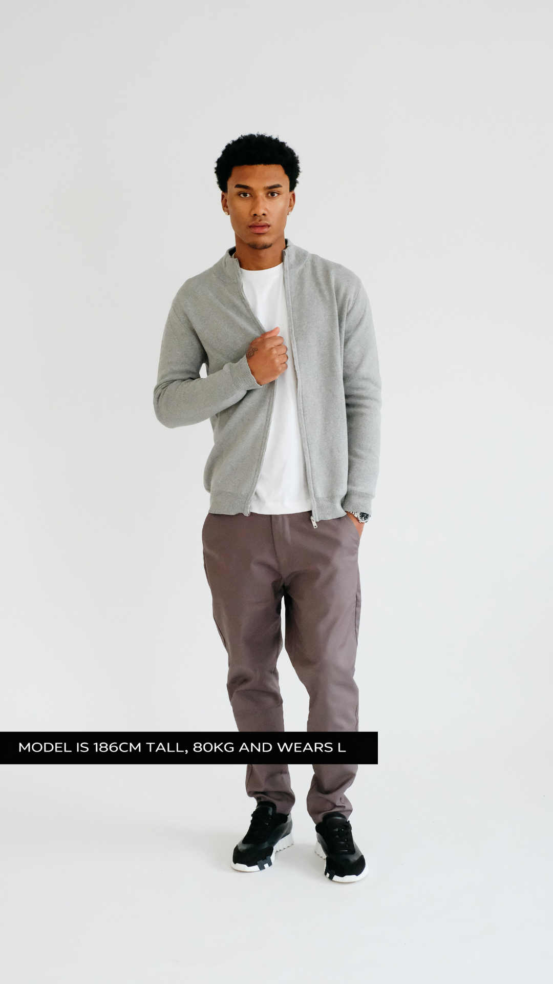 MILANO KNITTED VEST - GRAY