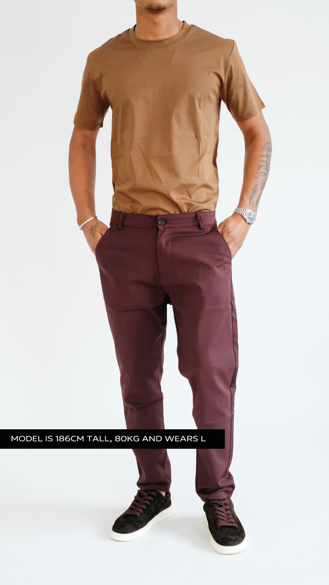 MILANO ATELIER TAILORED TROUSER - BROWN