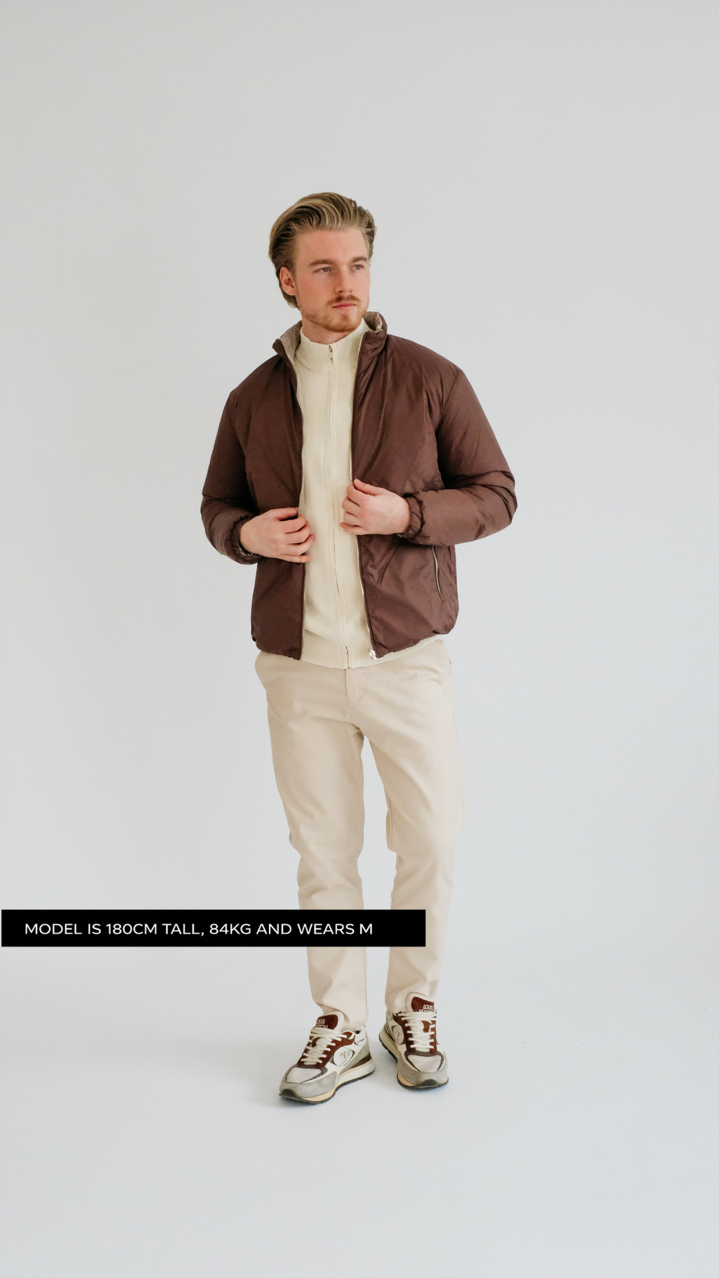 MILANO SIGNATURE OMKEERBAAR JASJE - BRUIN