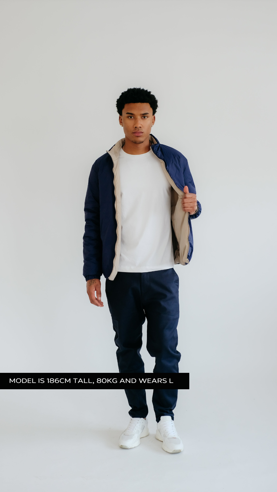 MILANO SIGNATURE WENDEJACKE – MARINEBLAU