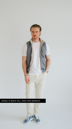 MILANO REVERSIBLE PRIME GILET - GRAY