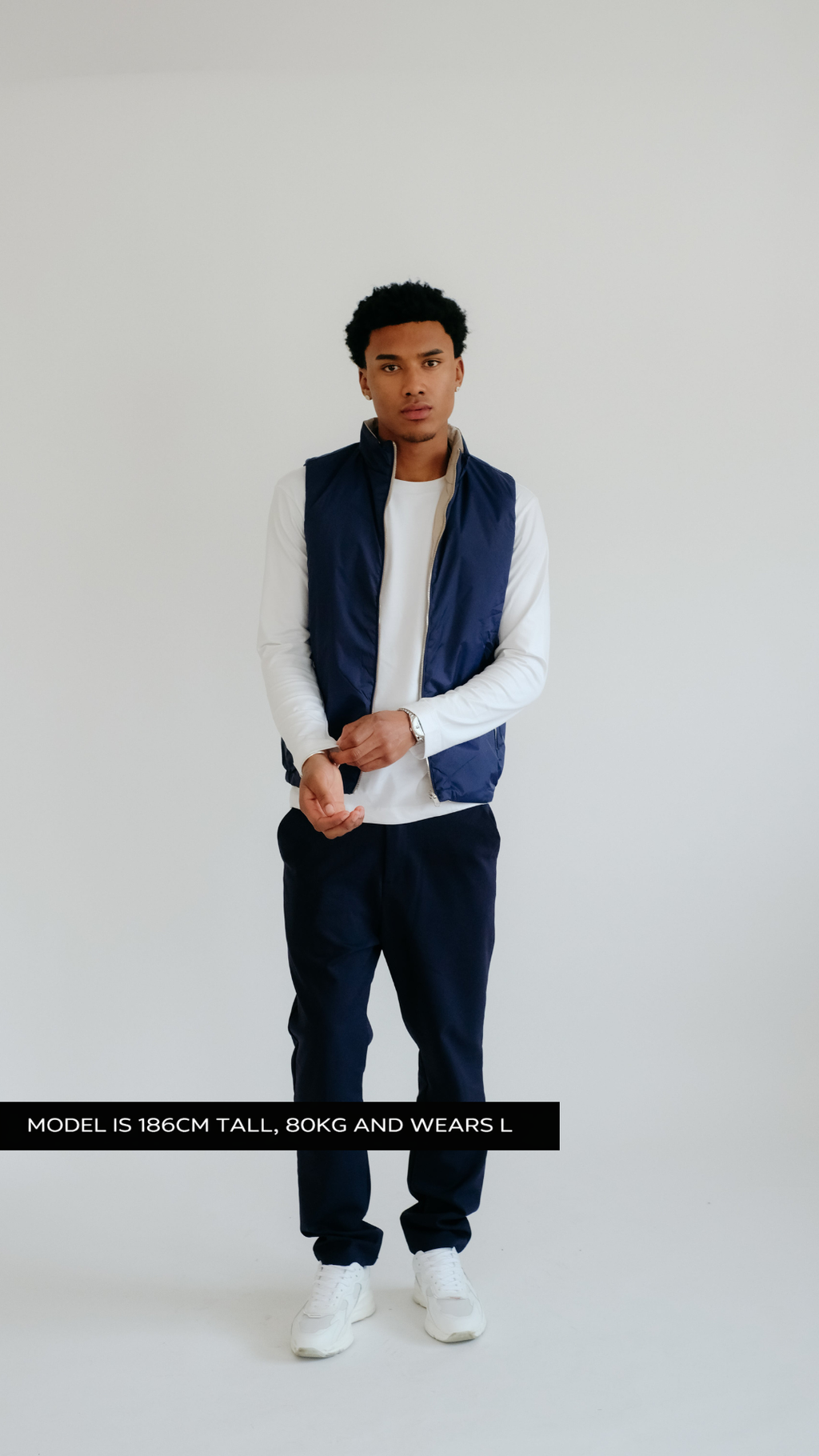 MILANO REVERSIBLE PRIME GILET - NAVY