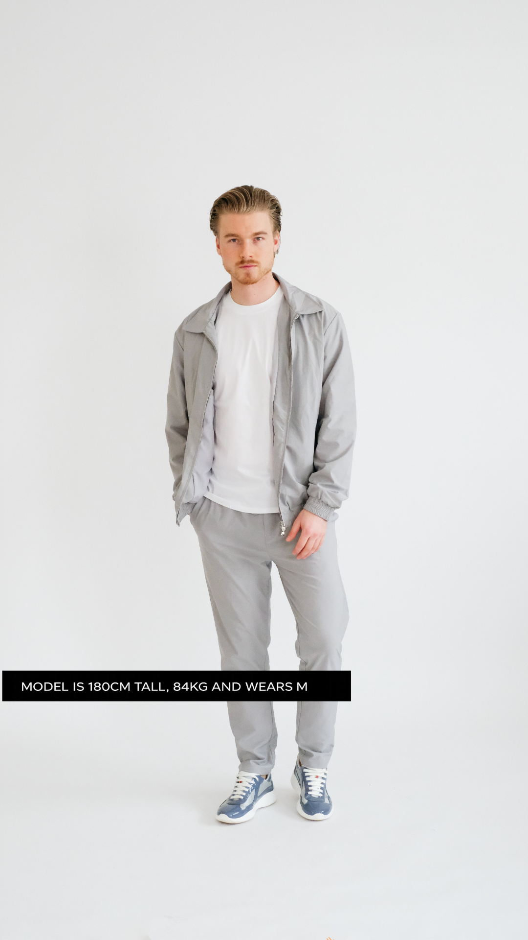 IMPERIAL MILANO ZIP SET - LIGHT GRAY