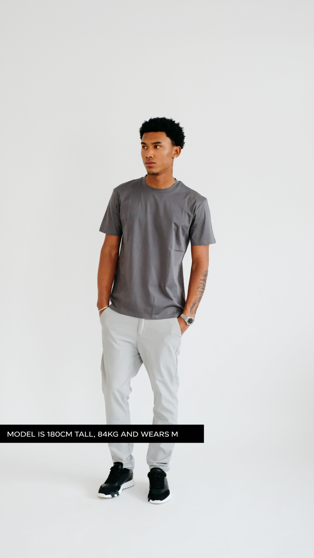 PURO SUPIMA MERCER TEE - GREY