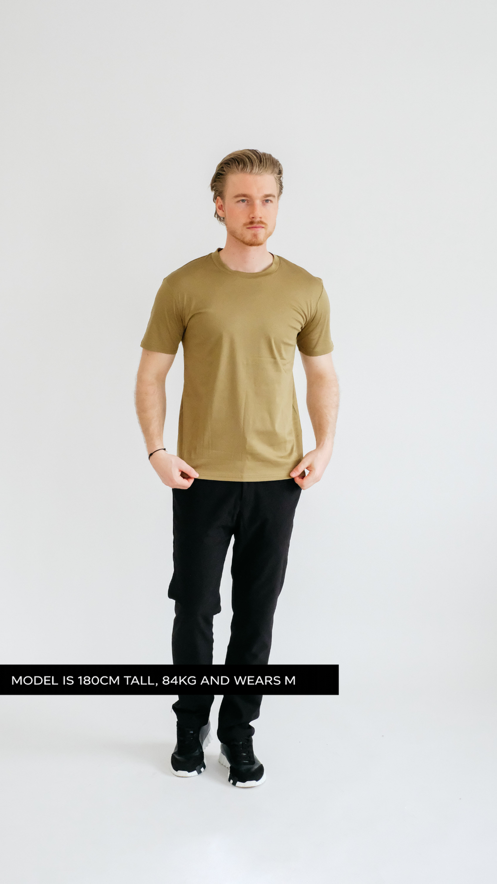 PURO SUPIMA MERCER TEE - OLIVE GREEN